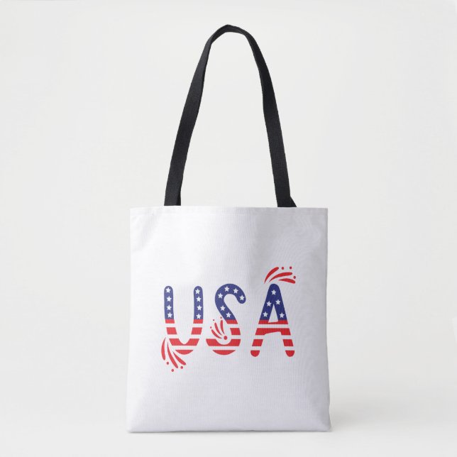 Tote Bag USA Patriotique (Devant)