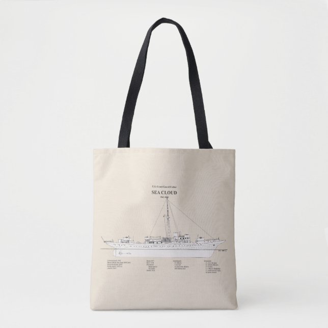 Tote Bag USCG Cutter Sea Cloud wpg-284 - SBD (Devant)