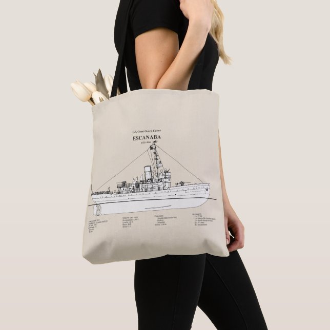 Tote Bag USCGC Escanaba wpc-77 - SBD (De près)