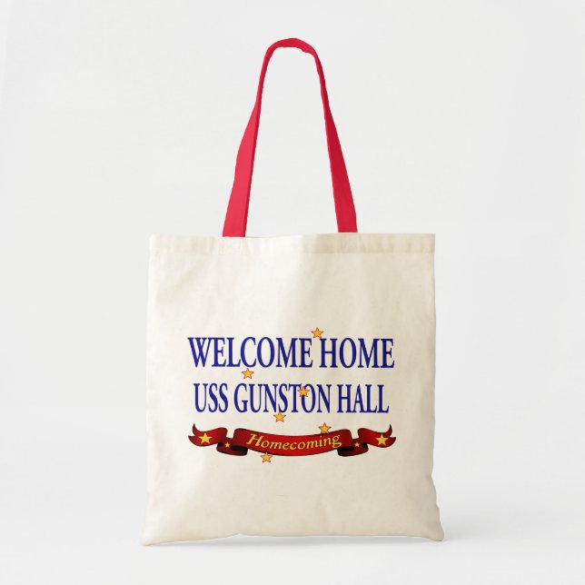 Tote Bag USS Gunston Hall à la maison bienvenu (Devant)