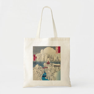 Tote Bag Utagawa Hiroshige - Neige sur le mont Haruna