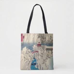 Tote Bag Utagawa Hiroshige - Neige sur le mont Haruna