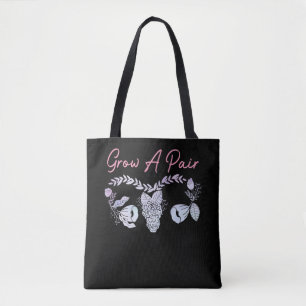 Tote Bag Utérus femelle pousse une fleur de pair Ovary Fémi
