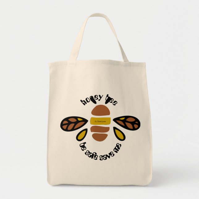 Tote Bag Vac à miel bee fourretout (Devant)
