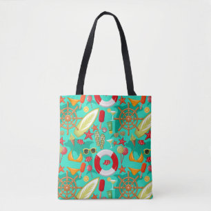 Tote Bag vacances été plage motif
