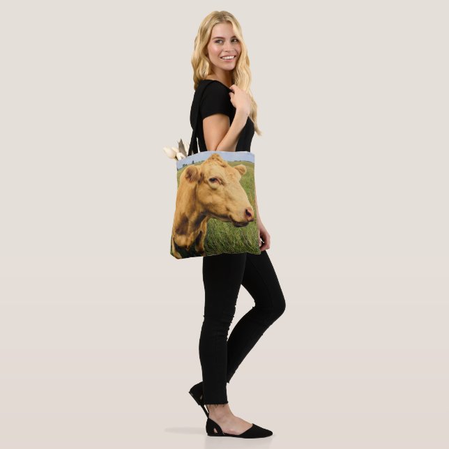 Tote Bag Vache de Moo (Sur le modèle)