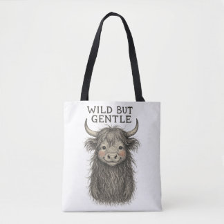 Tote Bag Vache des Highlands Écossais : Cœur Sauvage, Âme D