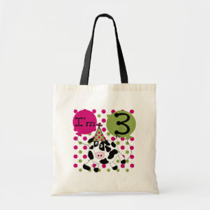 Tote Bag Vache rose 3e Anniversaire Tshirts et cadeaux