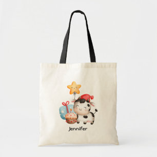 Tote Bag Vache souriante mignonne adorable thème d'annivers