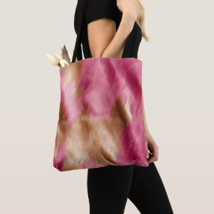 Tote Bag Vachette de cowgirl en or rose de l'Ouest