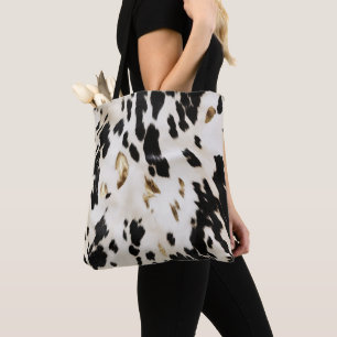 Tote Bag Vachette noire blanche sud-ouest
