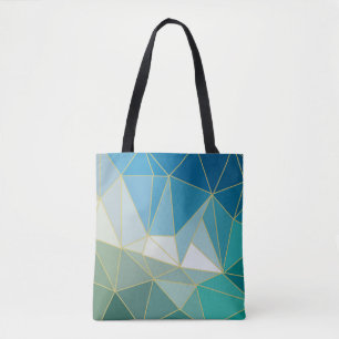 Tote Bag Vague océanique géométrique