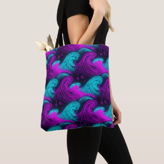 Tote Bag Vague Rétro Néon