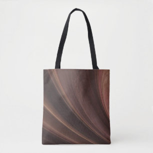 Tote Bag Vagues Brown Et Roses De Sable Doux