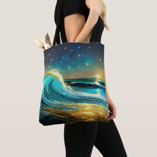 Tote Bag Vagues océaniques clignantes