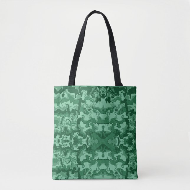 Tote Bag Vagues vertes (Devant)
