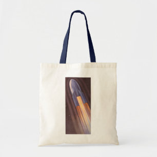Tote Bag Vaisseaux spatiaux de science-fiction vintage fusé