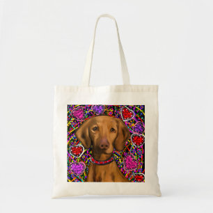 Tote Bag Valentine Vizsla