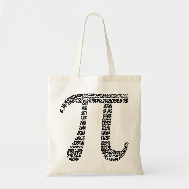 Tote Bag Valeurs décimales du symbole de pi 3,14 - 400 (Devant)