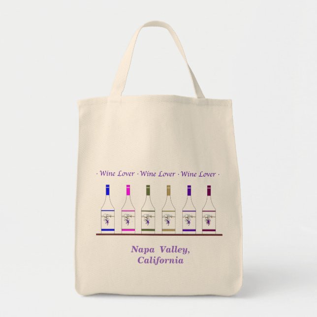 Tote Bag Vallée d'Amant-Napa de VIN, CA (Devant)