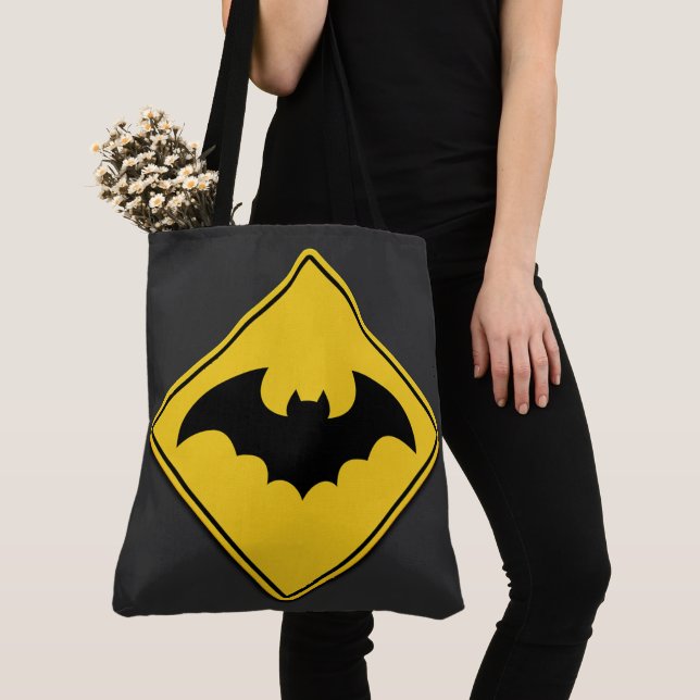 Tote Bag Vampire Bat Avertissement Halloween (De près)