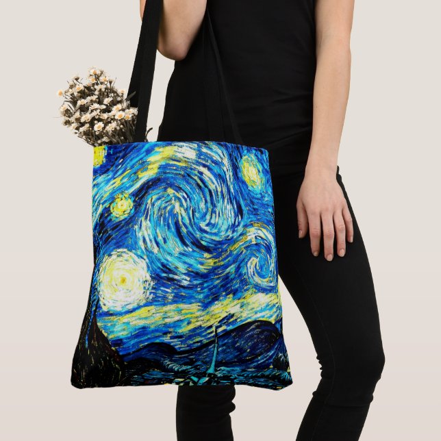 Tote Bag Van Gogh - Nuit étoilée (De près)