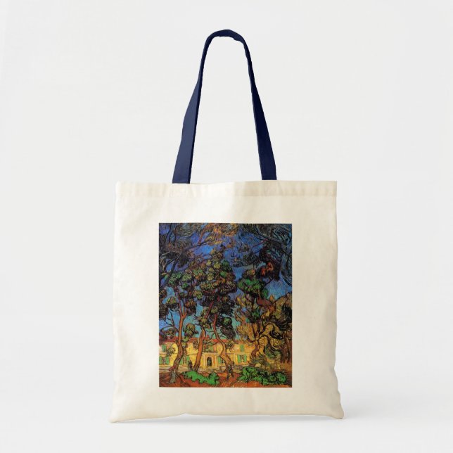 Tote Bag Van Gogh Trees in the Garden, Hôpital Saint Paul (Devant)