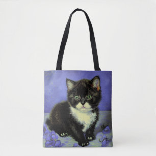 Tote Bag Van Gogh Tuxedo Kitten