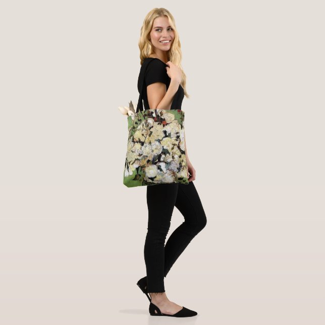 Tote Bag Van Gogh : Un vase de Roses (Sur le modèle)