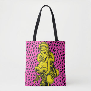 Tote Bag Vana DeVinyl™/Empreinte de léopard