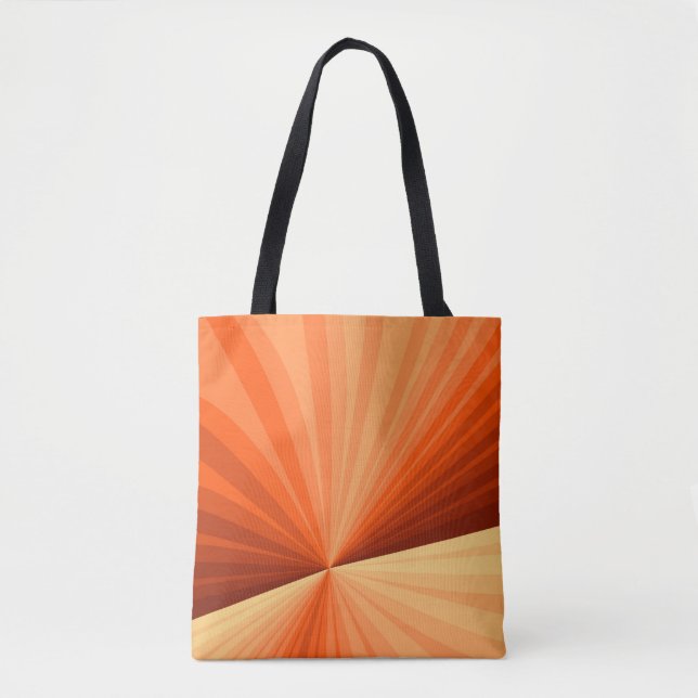 Tote Bag Vanille rouge orange Abstraite moderne Fractale gr (Devant)