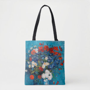 Tote Bag Vase avec Cornflowers et Poppies, Van Gogh