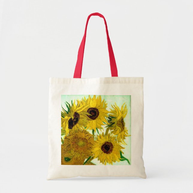Tote Bag Vase avec douze tournesols, beaux-arts de Van Gogh (Devant)