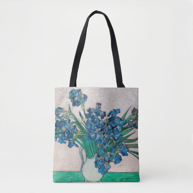 Tote Bag Vase avec Irises, Van Gogh (Devant)