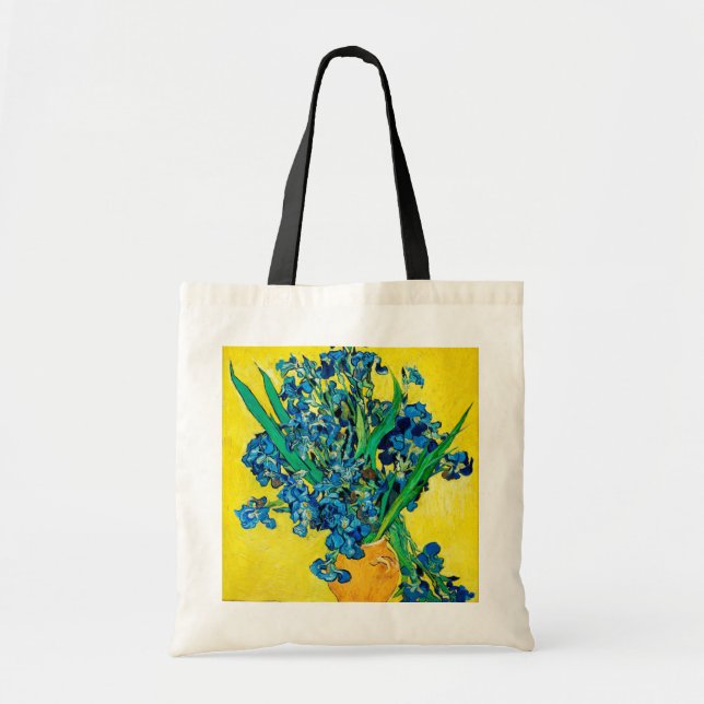 Tote Bag Vase avec Irises, Van Gogh (Devant)