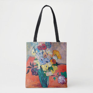 Tote Bag Vase avec Roses et Anémones, Van Gogh
