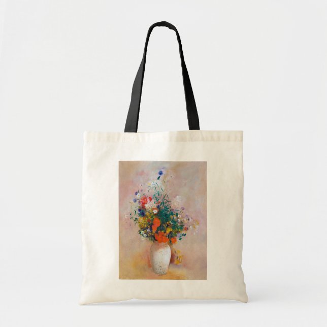 Tote Bag Vase de fleurs, Redon (Devant)