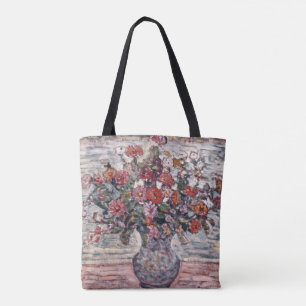 Tote Bag Vase de fleurs, Zinnias de Maurice Prendergast