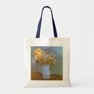 Tote Bag Vase de Van Gogh avec lilas, marguerites, anémones