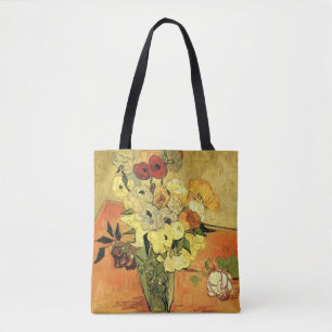 Tote Bag Vase japonaise, Rose, Anémones par Vincent van Gog
