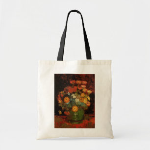 Tote Bag Vase Still Life avec Zinnias par Vincent van Gogh