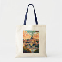 Vatican City Travel Art Vintage