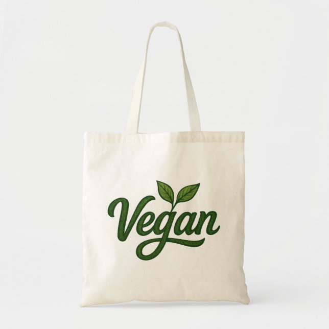 Tote Bag Vegan vert (Devant)