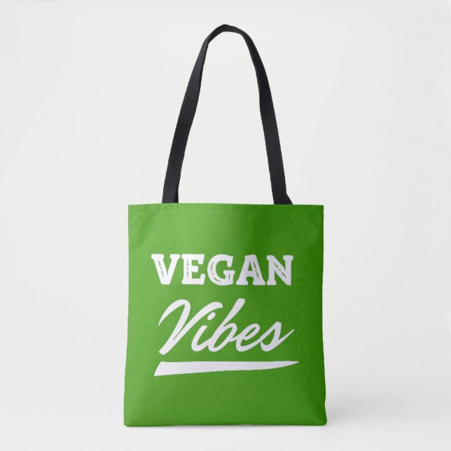 Tote Bag Vegan Vibes Vegetarian (Devant)