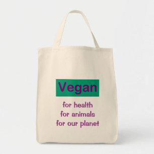 Tote Bag Végétalien : Pour la santé, les animaux et la