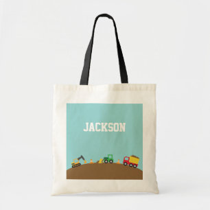 Tote Bag Véhicules mignons de construction pour des garçons