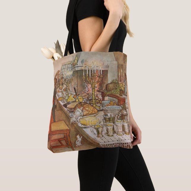 Tote Bag Veille de Noël Carl Larsson 1904 (De près)