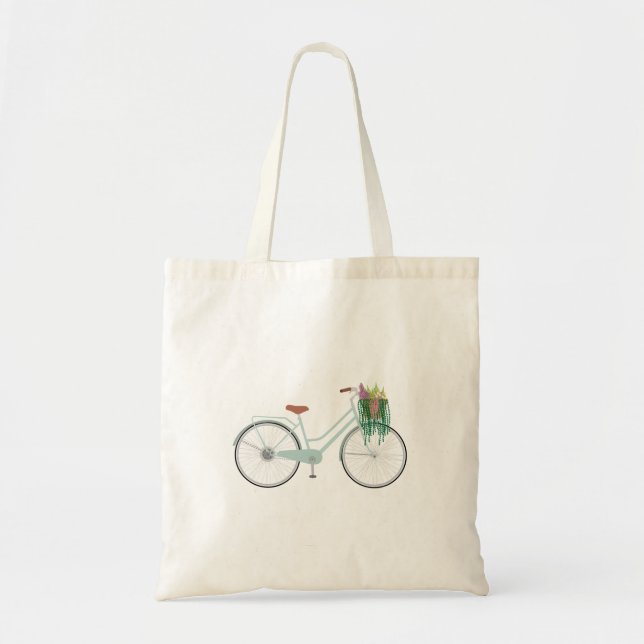 Tote Bag Vélo floral (Devant)