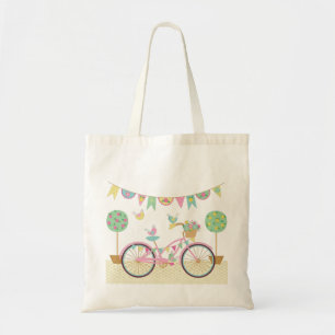 Tote Bag Vélo rose mignon