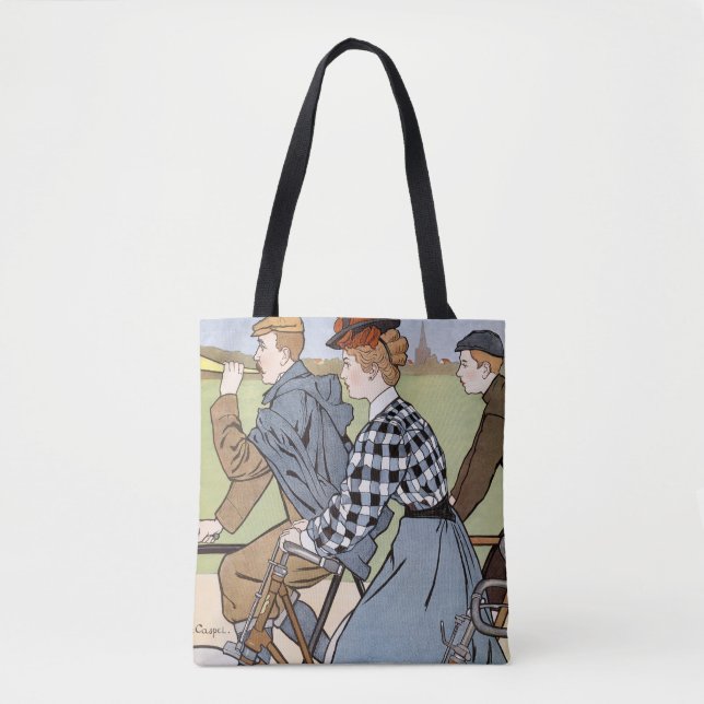 Tote Bag Vélo, Vélos, Van Caspel (Devant)